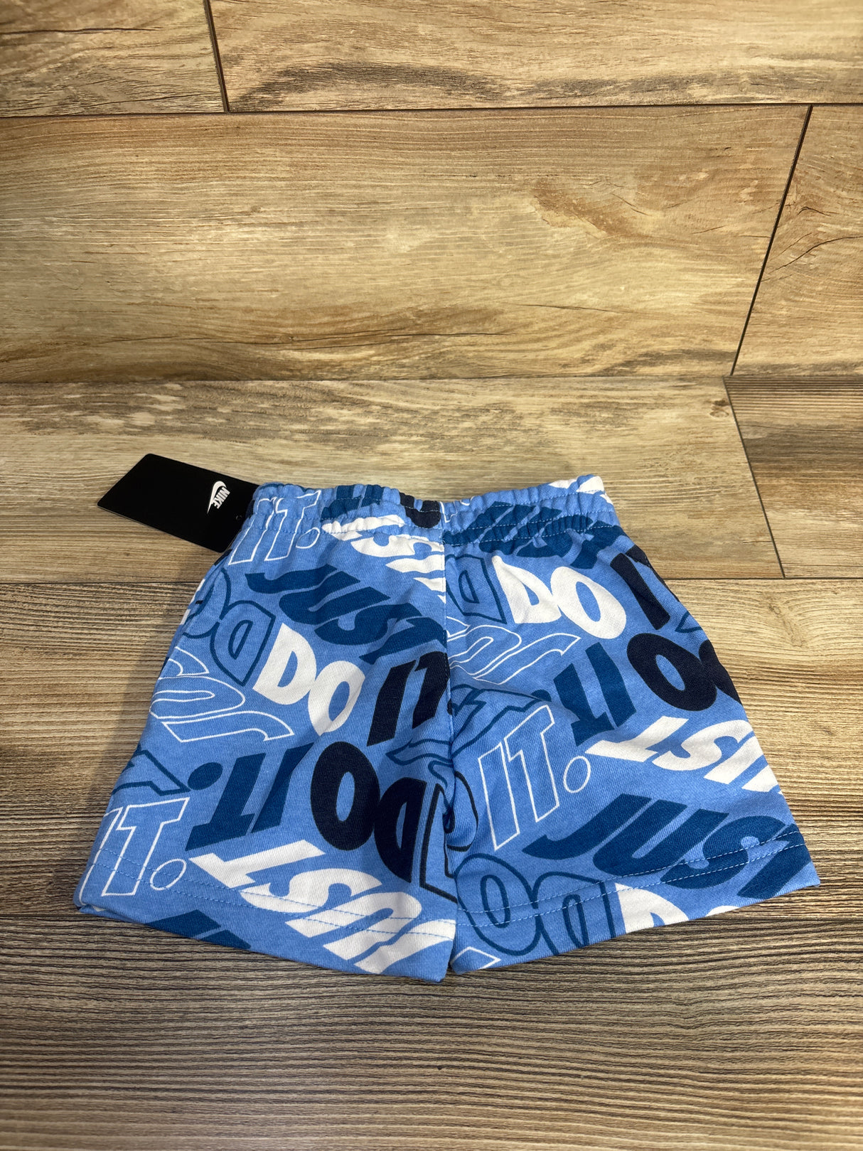 NEW Nike Just Do it All-Over Print Pull-On Shorts Blue sz 2T
