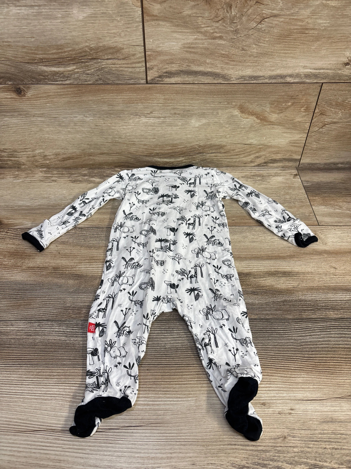 Magnetic Me Animal Safari Footie White sz 0-3m