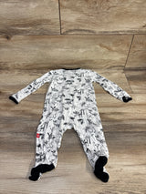 Magnetic Me Animal Safari Footie White sz 0-3m