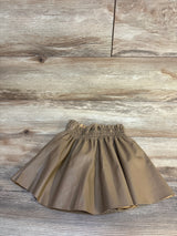 Zara Faux Leather Skirt Wheat sz 2/3T