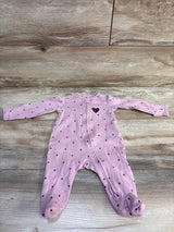 Simple Joys Heart Print Sleeper Pink sz 0-3m