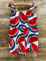 Child Of Mine Watermelon Romper White sz 2T - Me n Mommy To Be