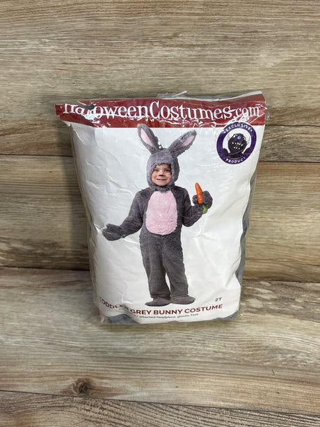 Halloween Costume Bunny Costume Grey sz 2T - Me n Mommy To Be