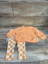 NEW Grayson Mini 2pc Pumpkin Bear Sweatshirt & Pants Set Orange sz 18m