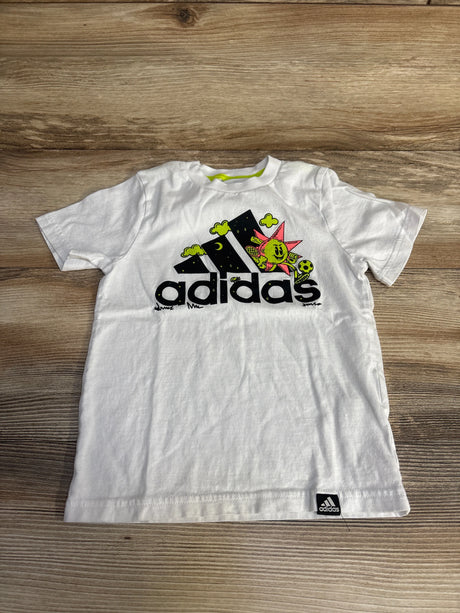 Adidas Logo Shirt White sz 3T - Me n Mommy To Be
