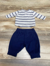 Ever & Ever 2pc Striped Shirt & Pants Grey sz Newborn