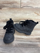 Cat & Jack Glitter Boots, Black sz 7c