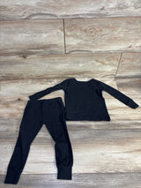 Carter's 2pc Glow In The Dark Heart Skeleton Print Pajama Set Black sz 12m