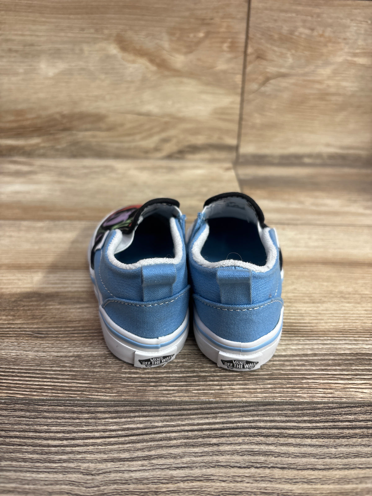 Vans Slip On Shark Sneakers Blue sz 6c