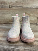 Cat & Jack Flora Zipper Boots Pink sz 7c