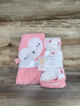 NEW Carter's Just One You 2pk Sheep Bath Towel Grey