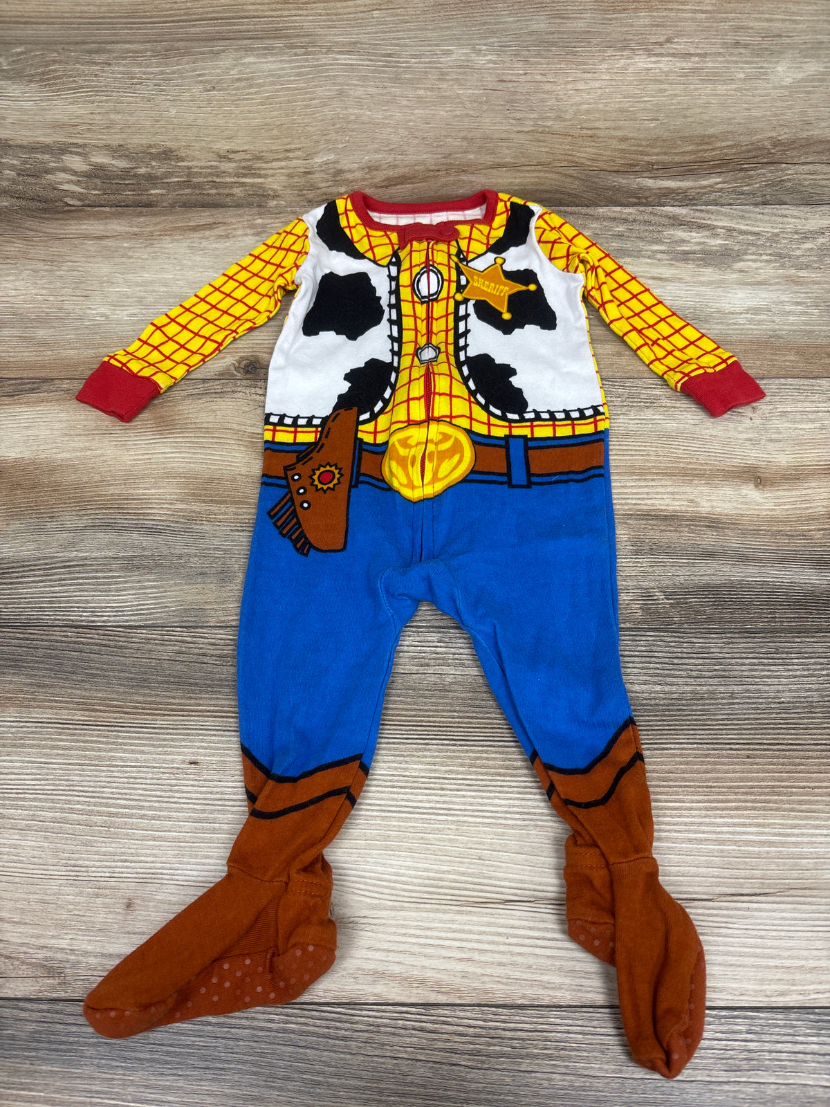 Disney Store Toy Story Woody Sleeper Yellow sz 9-12m