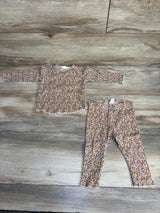 H&M 2pc Floral 2pc Shirt & Bottoms Set Carmel sz 9m