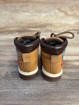 Sesame Street Elmo & Cookie Monster Lace-Up Boots Brown sz 6c