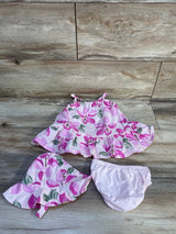 Just One You 3pc Dress, Bloomers & Hat Set Pink sz 3m