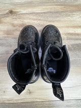 Dr. Martens 1460 Glitter Patent Leather Boots Black sz 1Y