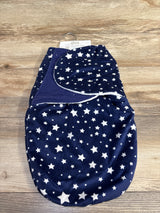 NEW Hudson Baby Velour Star Print Swaddle Wrap sz 0-3m