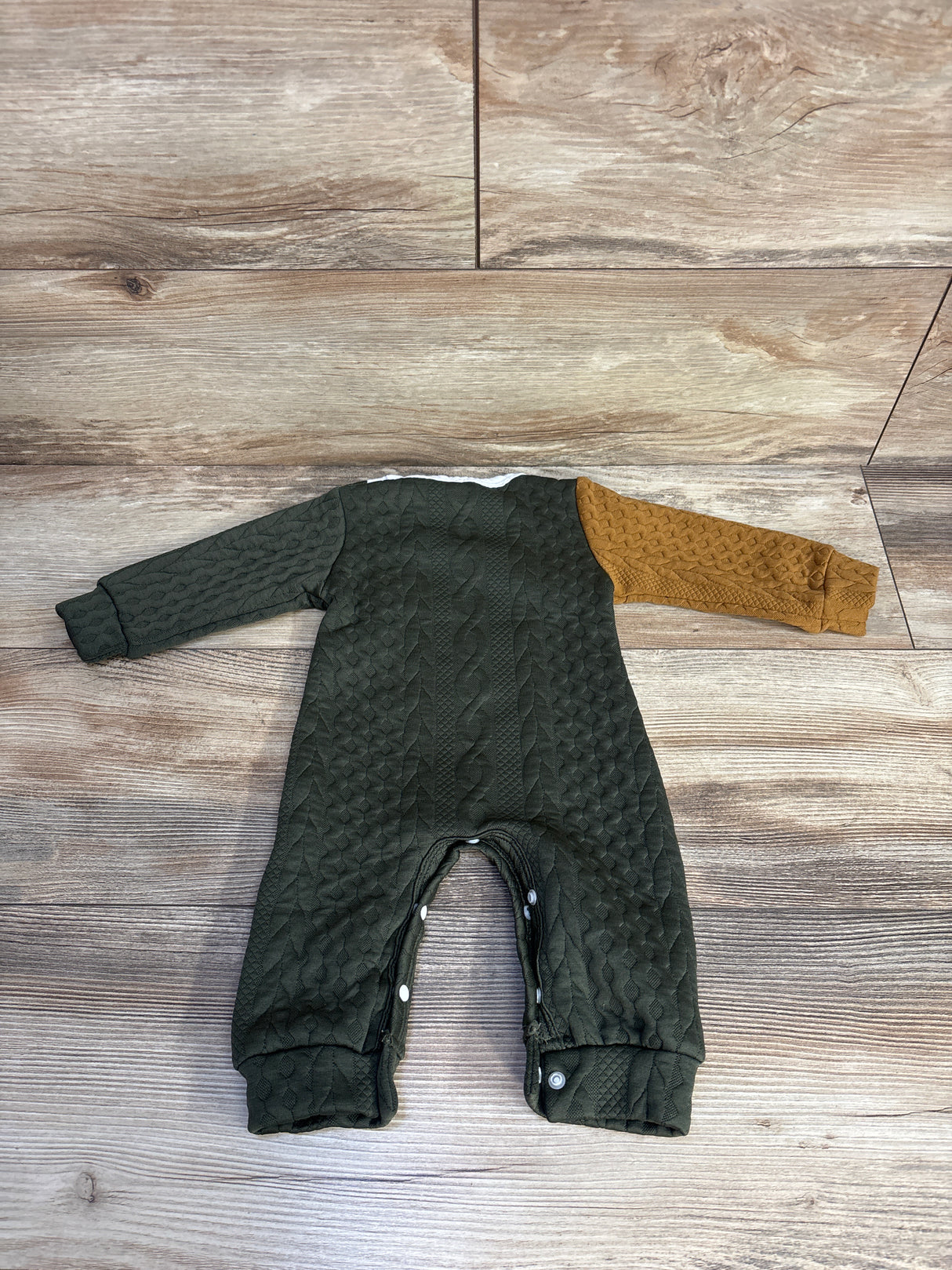 Textured Little Brother Coverall Green sz 0-3m