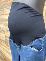Isabel Maternity Crossover Panel Flare Jeans Blue sz Medium