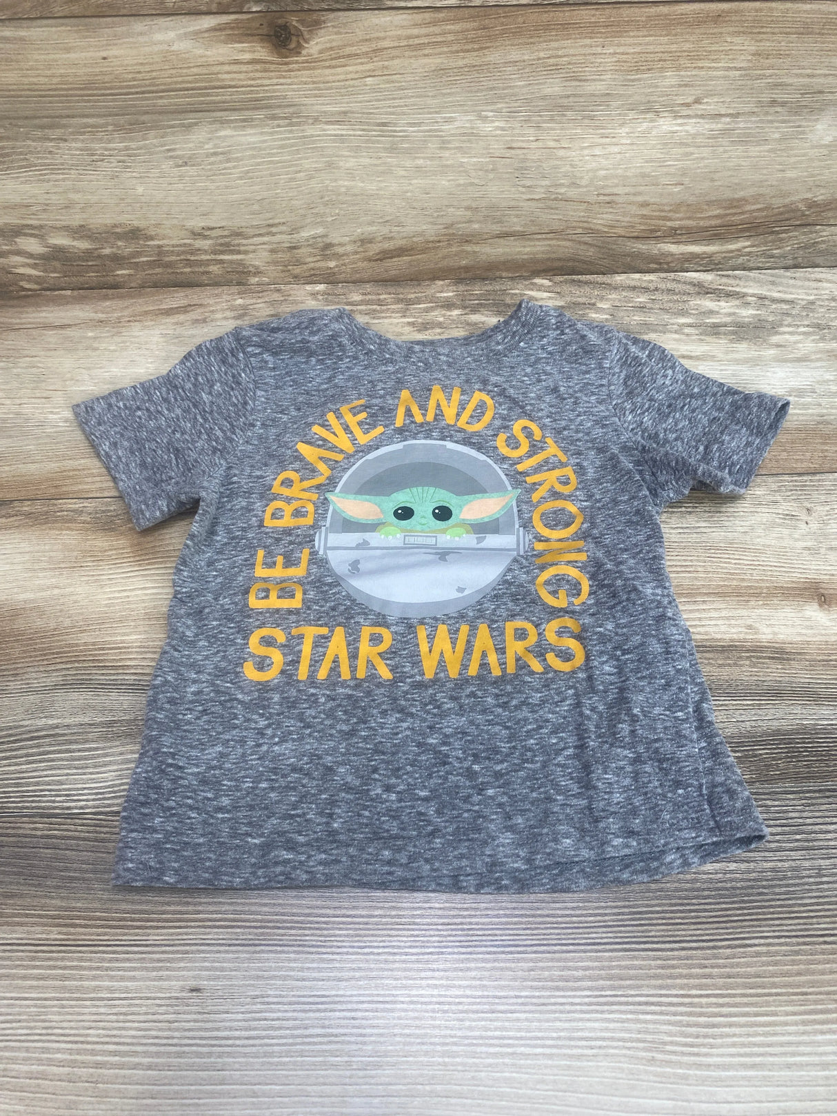 Star Wars Be Brave and Strong Shirt Grey sz 3T