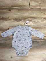 NEW First Impressions Elephant Bodysuit Grey sz 3-6m