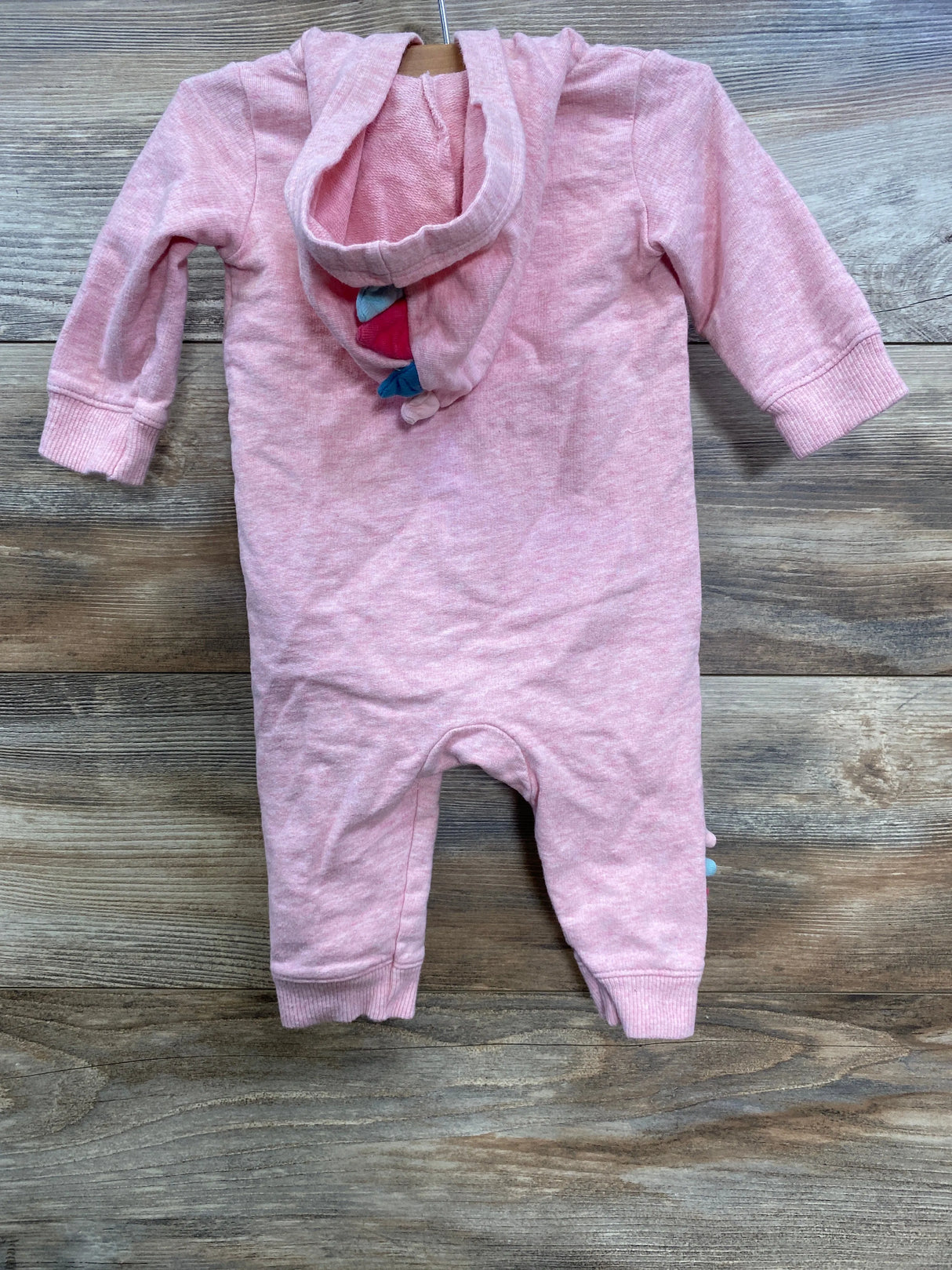 Carter's Dinosaur Hooded Coverall Pink sz 6m