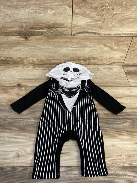 Jack Skellington Hooded Coverall Black sz 3-6m - Me n Mommy To Be