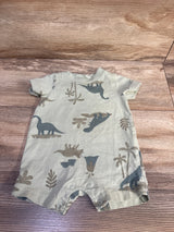 Just One You Dinosaur Shortie Romper Green sz 3m