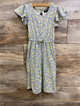 Picapino Floral Ruffle Jumpsuit White sz 3T