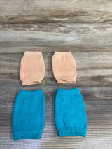NWOT 2pk Baby Crawling Knee Pads Teal/Orange