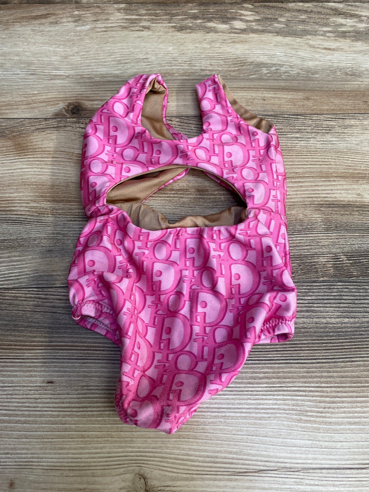 1pc Cutout Swimsuit Pink sz 12m