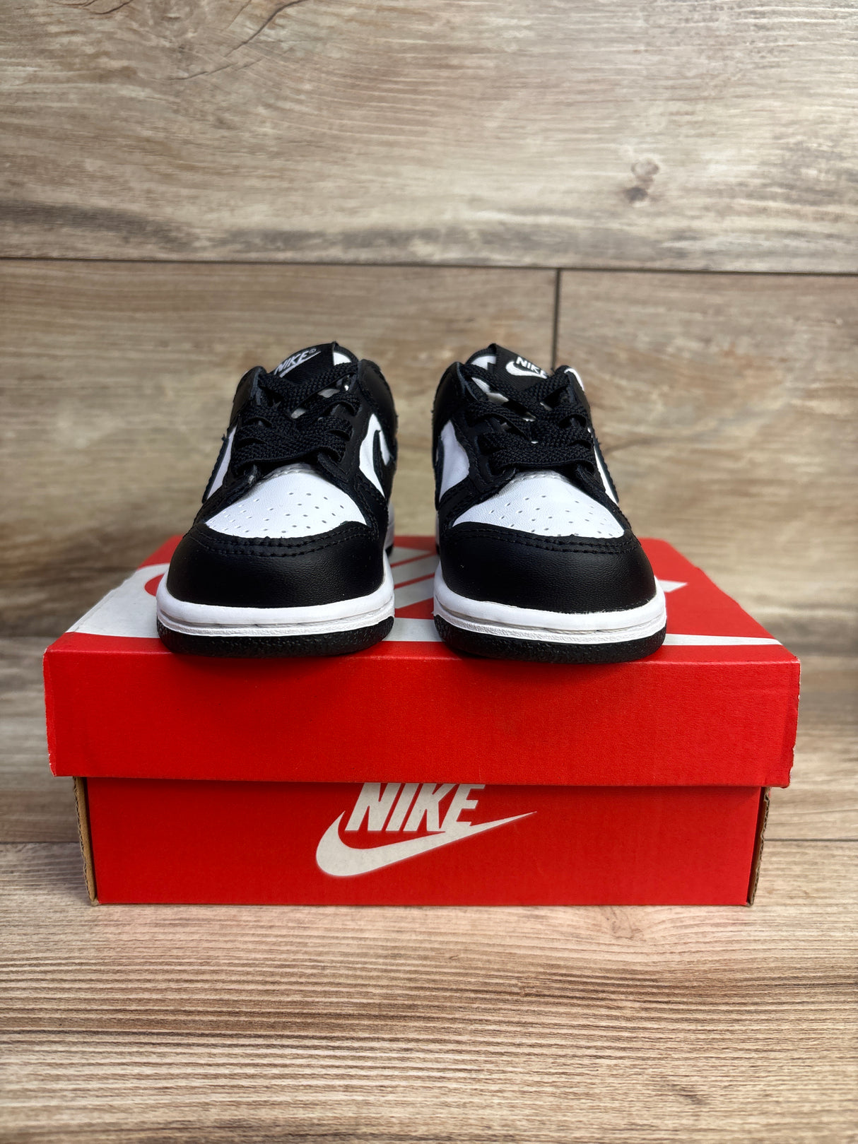 Nike Dunk Low TD 'Black White' Sneakers sz 5c