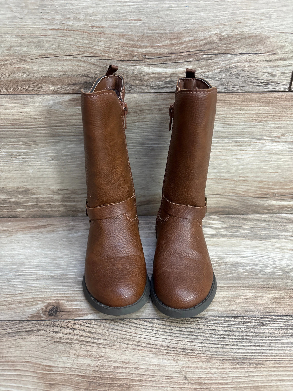 OshKosh Lumi Girls' Riding Boots Brown sz 8c