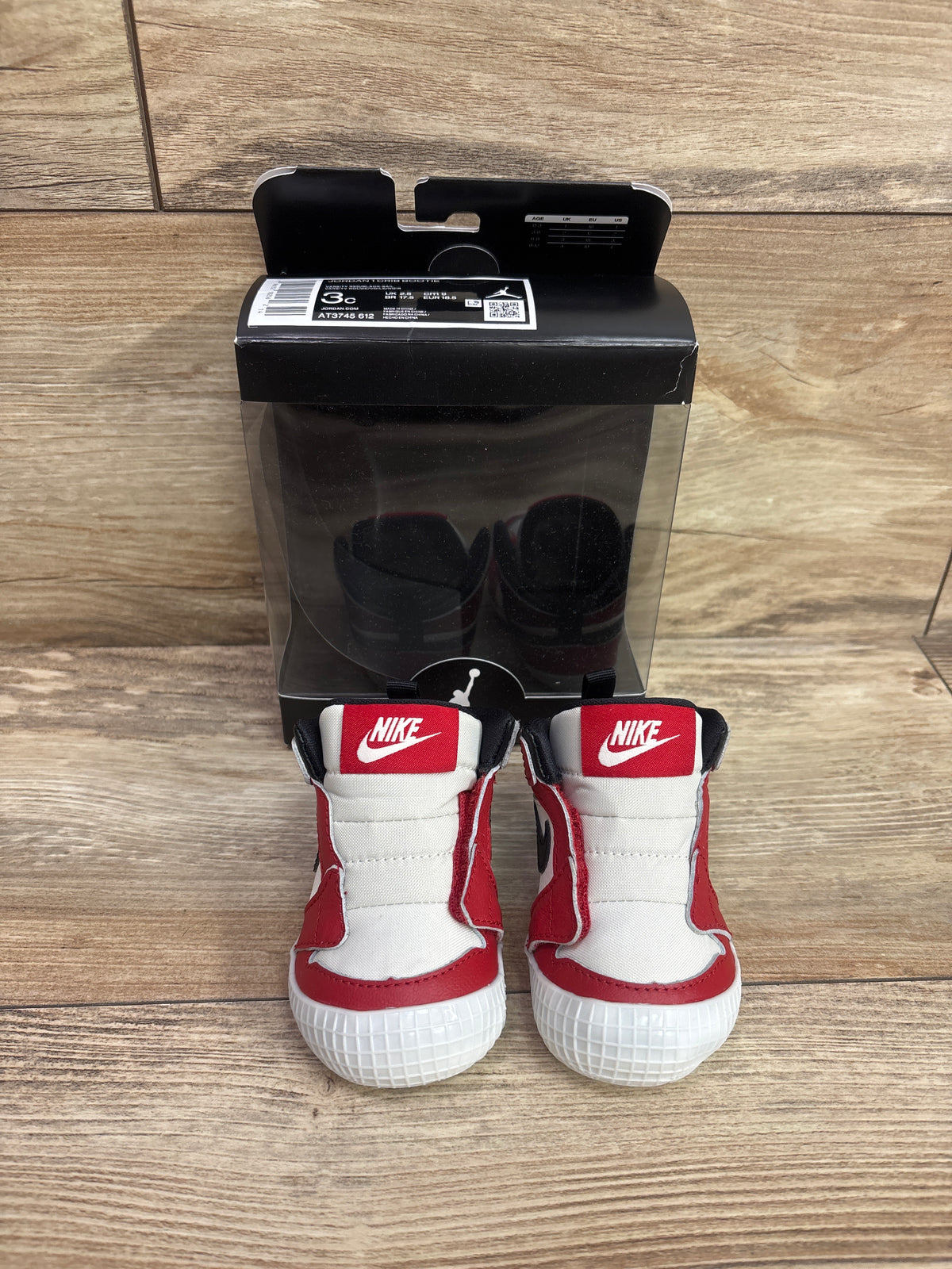 Jordan 1 Crib Bootie CB 'Chicago Lost & Found' Sneakers sz 3c