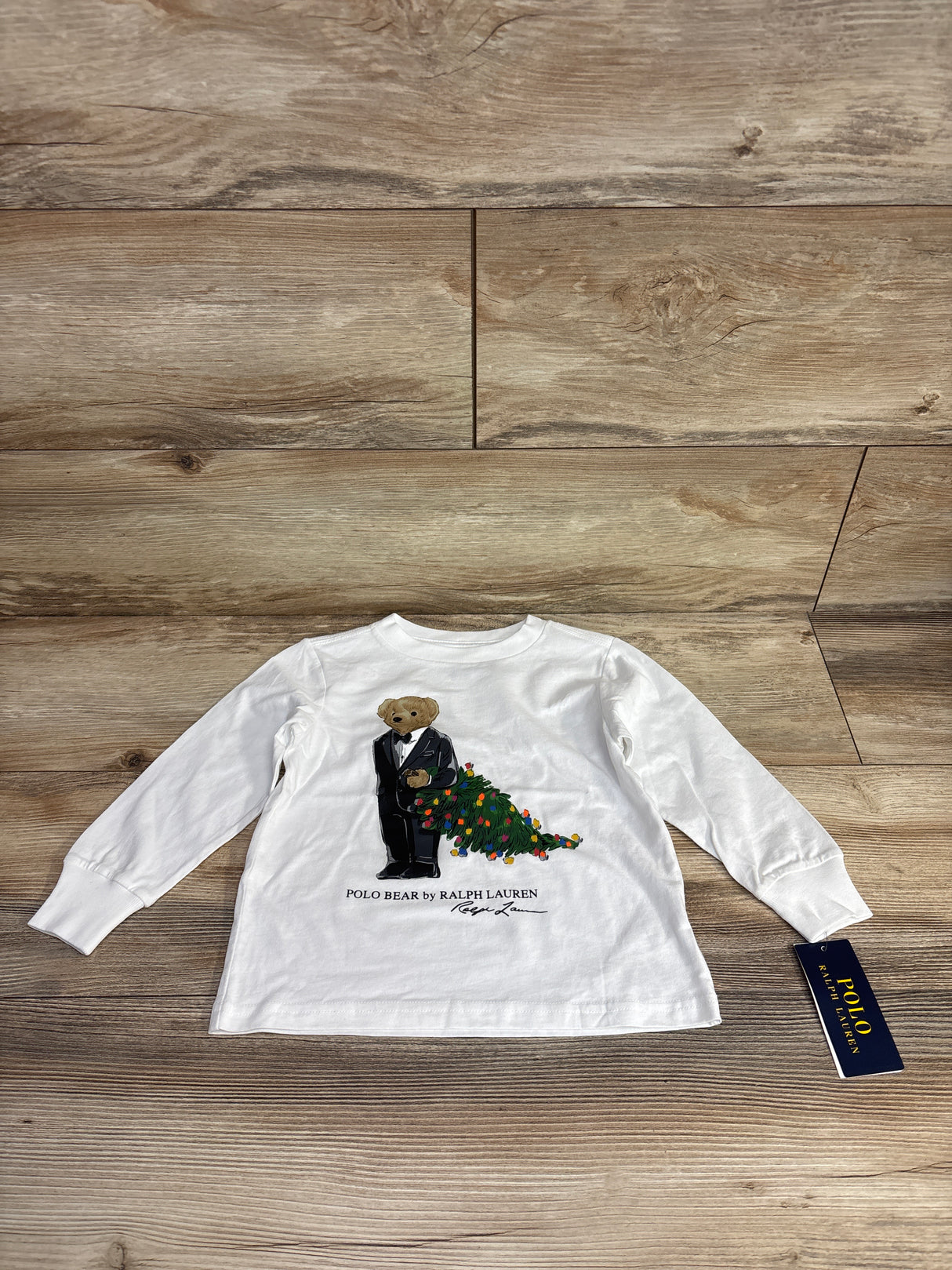 NEW Polo Ralph Lauren Bear Shirt White sz 2T