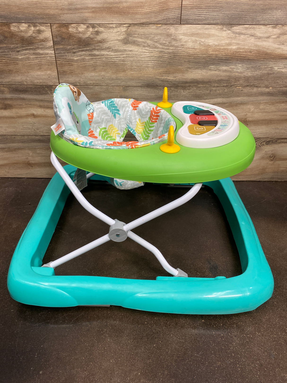 Bright Starts Tiny Trek 2-in-1 Baby Activity Walker - Jungle Vines