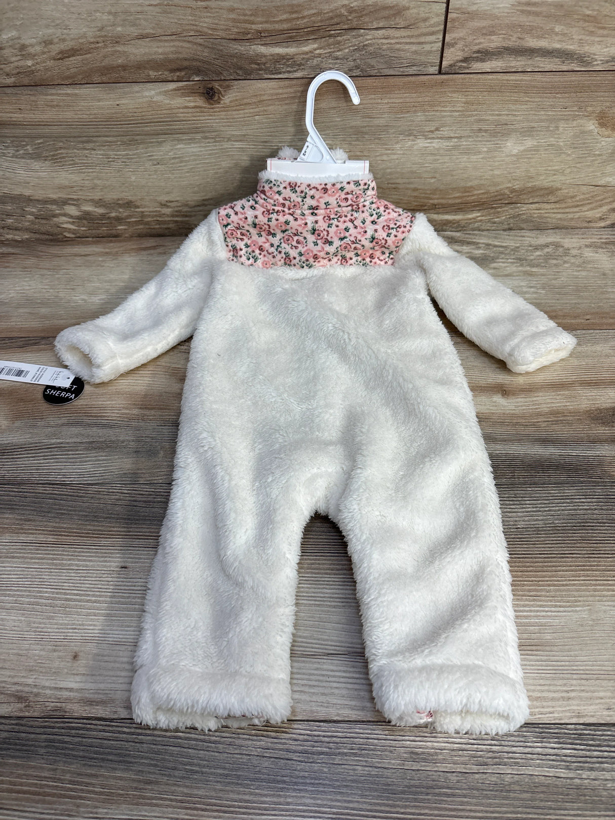 NEW Nicole Miller Sherpa Coverall White sz 6-9m - Me n Mommy To Be