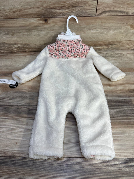 NEW Nicole Miller Sherpa Coverall White sz 6-9m - Me n Mommy To Be