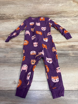Old Navy Animal Sleeper Purple sz 18-24m