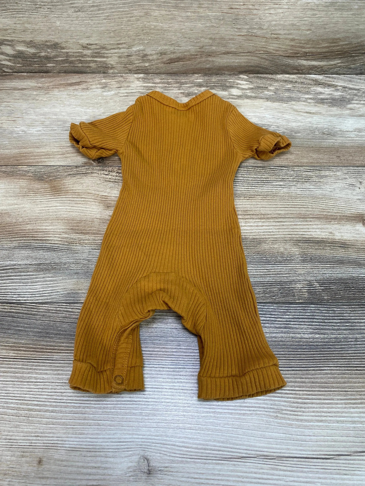 Ribbed Henley Romper Brown sz 9-12m