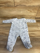 Starting Out Quilted Side Snap Footed Coverall Blue sz 3m