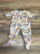 Carter's Rainbow Print Blanket Sleeper White sz 6m - Me n Mommy To Be