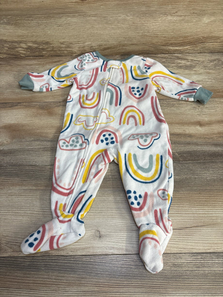 Carter's Rainbow Print Blanket Sleeper White sz 6m - Me n Mommy To Be