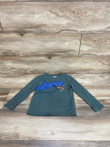 OshKosh Long Sleeve Shark Shirt Green Sz 5T