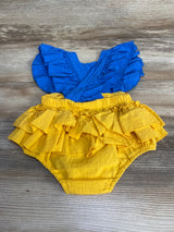 'Princess' Ruffle Romper Blue sz 9-12m