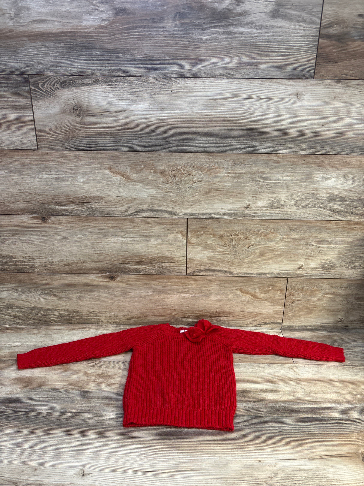 Janie & Jack The Shoulder Bow Sweater Red sz 4T