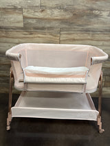 KOOLABABY Baby Bassinet Bedside Sleeper in Pink