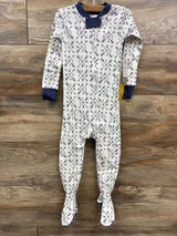 NEW Honest Baby Compass Print Sleeper White sz 24m