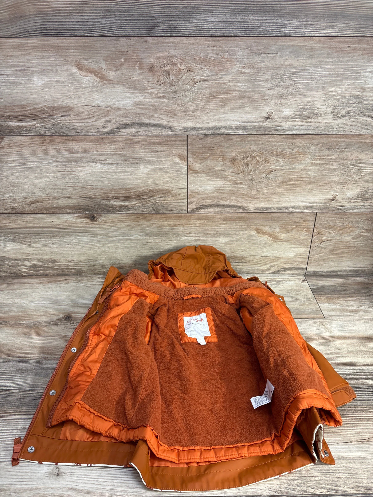 Cat & Jack 3-in-1 Rain Jacket Orange 2T