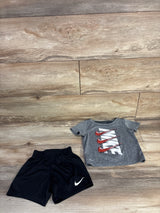 Nike 2pc Dri-Fit Shirt & Shorts Set Grey sz 18m
